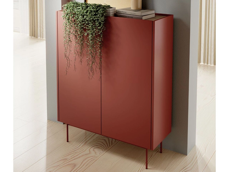 Komoda z drzwiami Casino Czerwona