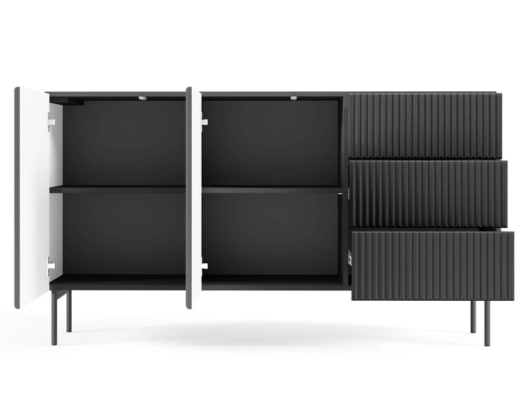Komoda z drzwiami i szufladami 147 Qualita Czarna