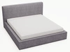 Łóżko tapicerowane z pojemnikiem i stelażem 120x200 Monaco Szare