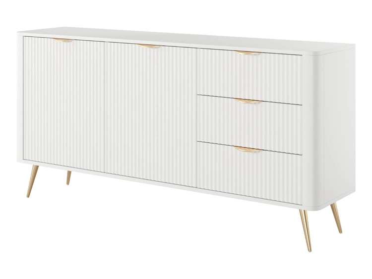 Komoda z drzwiami i szufladami 163 cm Latina Biała