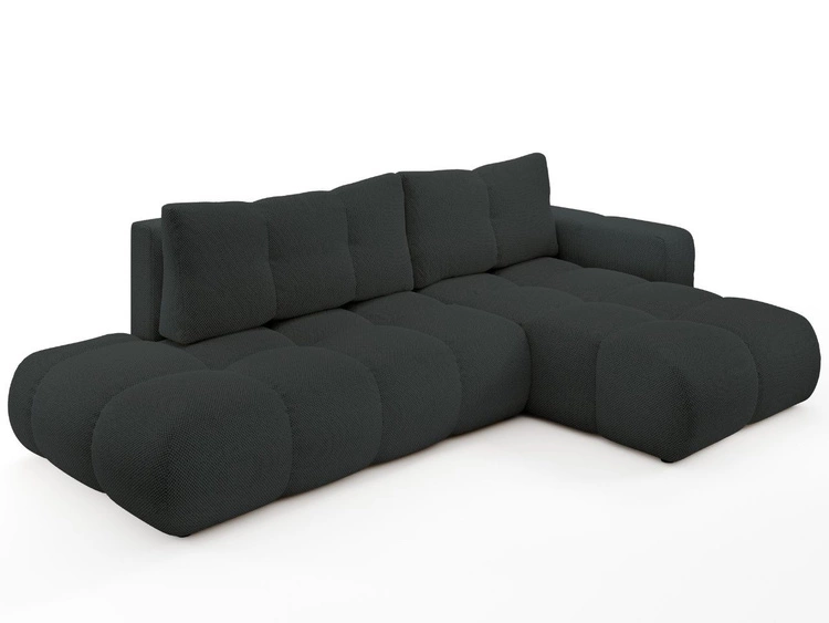 Narożnik L Prawy z funkcją spania i pojemnikiem Sile L Grafitowy