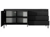 Komoda z drzwiami i szufladami 187 cm Sorano Czarna