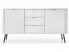 Komoda z drzwiami i szufladami na złotych nogach Viva Biały