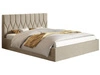 Łóżko tapicerowane z pojemnikiem i stelażem 140x200 Gaja Beżowe