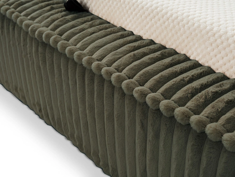 Łóżko tapicerowane z pojemnikiem i stelażem 180x200 Lago Zielone