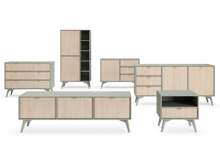 Komoda z trzema szufladami Modena Eukaliptus