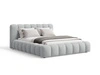 Łóżko tapicerowane z pojemnikiem i stelażem 120x200 Averia Szary
