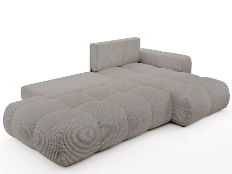 Narożnik L Prawy z funkcją spania i pojemnikiem Sile L Szary