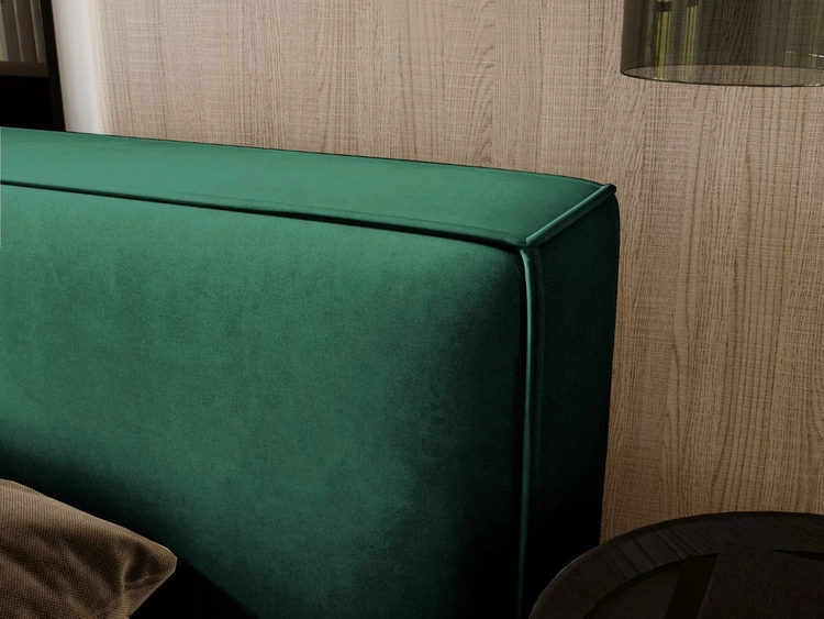 Łóżko tapicerowane z pojemnikiem i stelażem 180x200 Mali Zielone