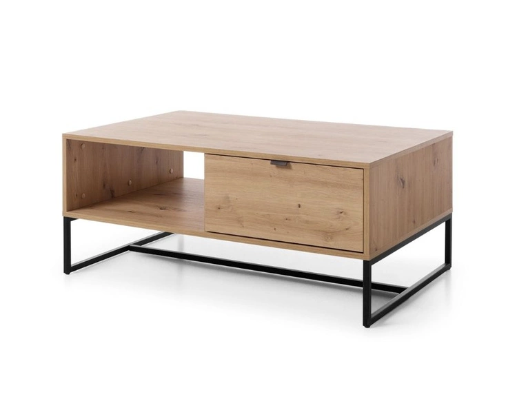 Stolik kawowy z szufladami Anime Brązowy