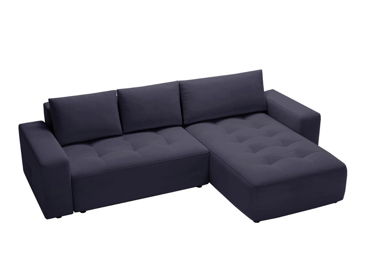 Narożnik L Prawy z funkcją spania i pojemnikiem Portland Antracyt