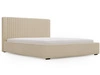 Łóżko tapicerowane z pojemnikiem i stelażem 120x200 Malmo Beżowe