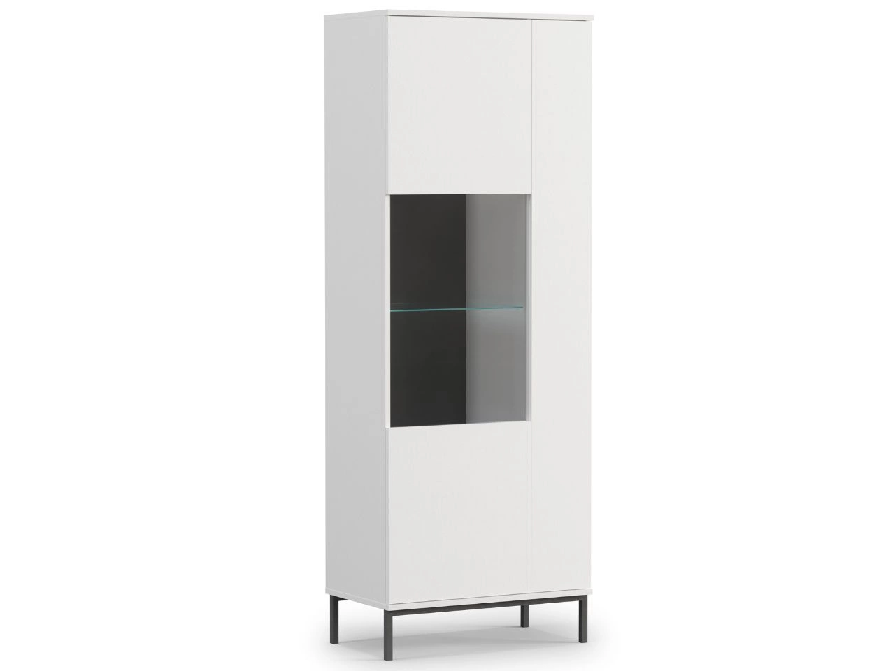 Witryna stojąca do salonu Soroko Biała