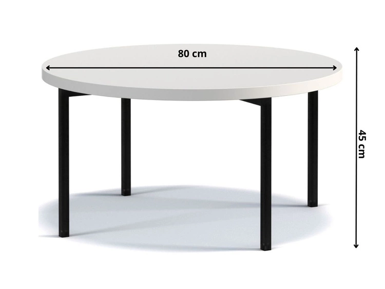 Okrągły stolik kawowy Sevilla Ciemny brązowy