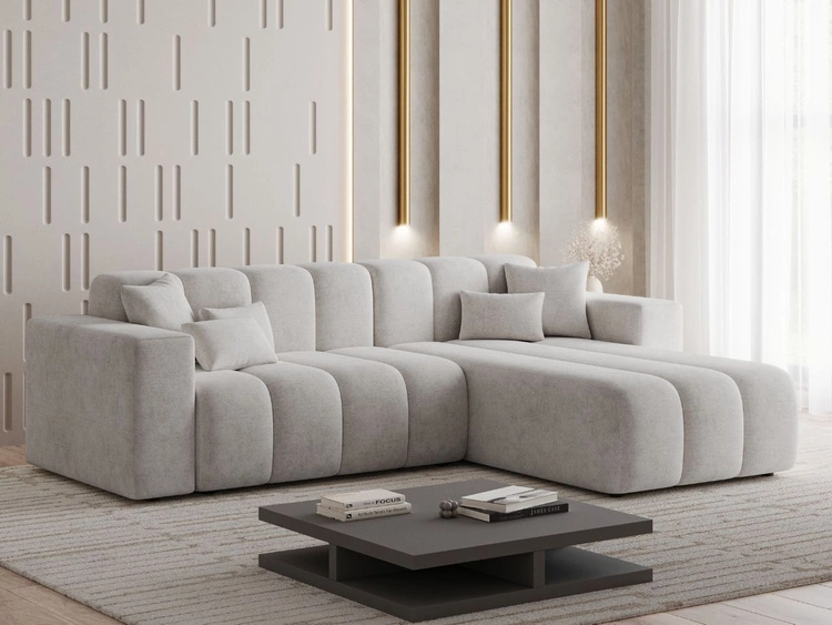 Narożnik L Prawy Nork Szary