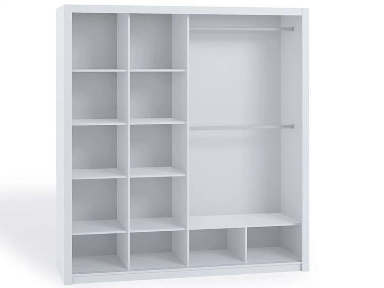 Szafa dwudrzwiowa z drzwiami przesuwnymi 220 Bino Ciemnobrązowa