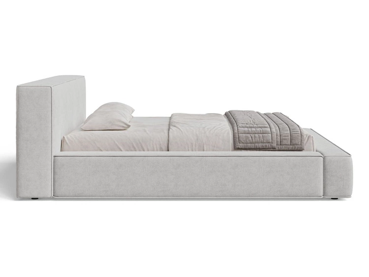 Łóżko tapicerowane z pojemnikiem i stelażem 180x200 Mali Brązowe