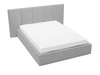 Łóżko tapicerowane z pojemnikiem i stelażem 140x200 cm Lizbona Szare