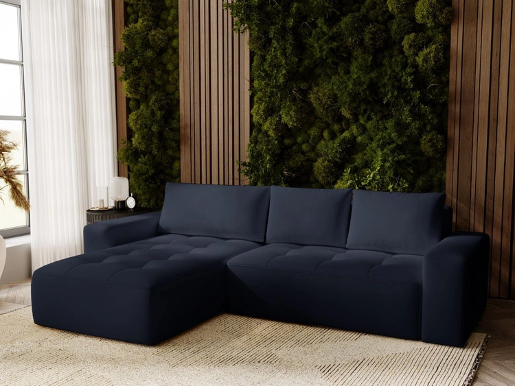 Narożnik L Lewy z funkcją spania i pojemnikiem Portland Antracyt