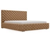 Łóżko tapicerowane z pojemnikiem i stelażem 160x200 Astra Brązowy