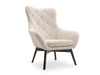 Fotel na nożkach Deves Caro Beżowy