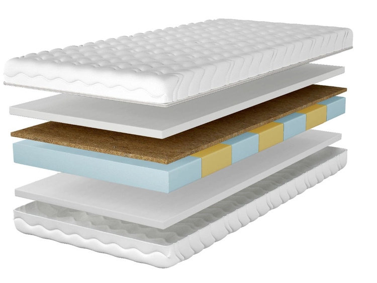 Materac piankowy z matą kokosową Lumo 120x200