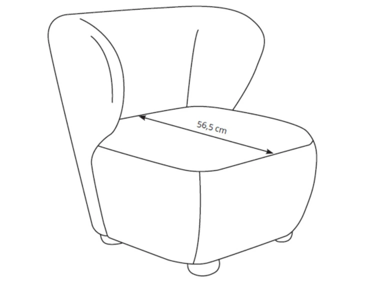 Fotel do salonu Silenzio Pomarańczowy