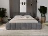 Łóżko tapicerowane z pojemnikiem na pościel 140x200 Ibiza Grafitowe