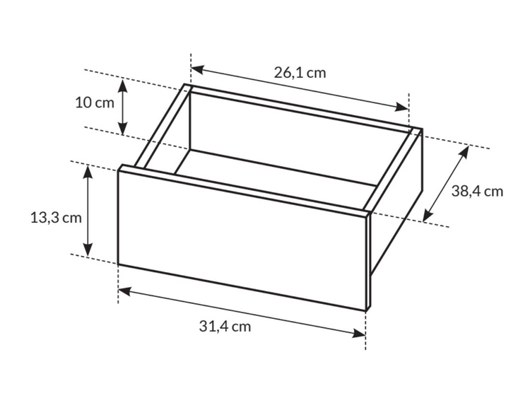 Biurko z szufladami Anes Antracyt