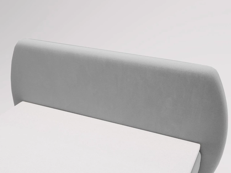 Łóżko kontynentalne z pojemnikiem na pościel 180x200 Bogota Jasnoszare