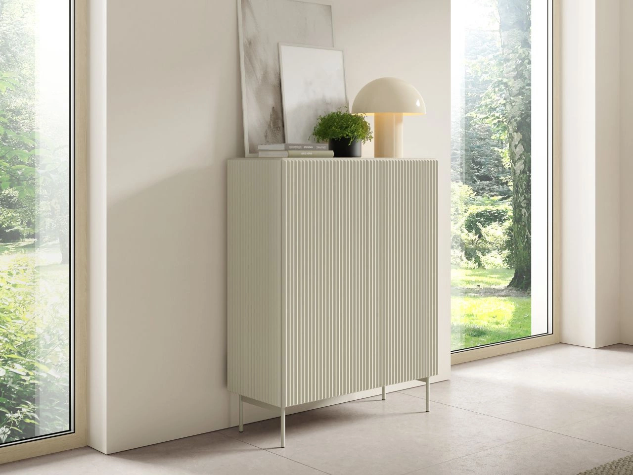 Komoda dwudrzwiowa wysoka Qualita Kaszmirowa