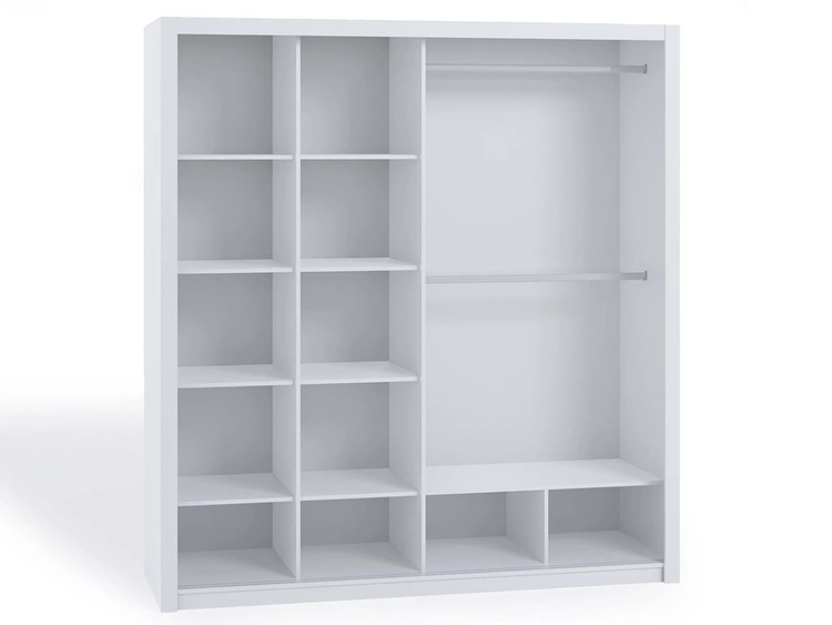 Szafa dwudrzwiowa z drzwiami przesuwnymi 200 Bino Brązowa