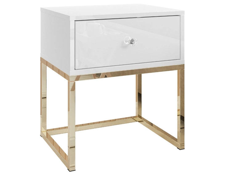 Biały połysk \ Uchwyty \ Złoty