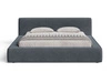 Łóżko tapicerowane z pojemnikiem i stelażem 120x200 Mali Ciemnoszare