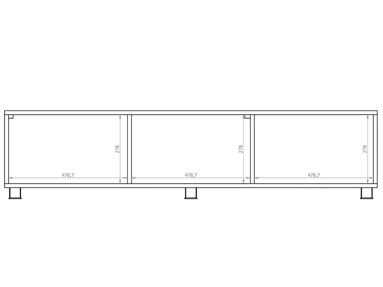 Szafka pod telewizor z drzwiczkami Kioto Czarna