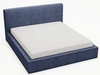 Łóżko tapicerowane z pojemnikiem i stelażem 160x200 Monaco Niebieskie