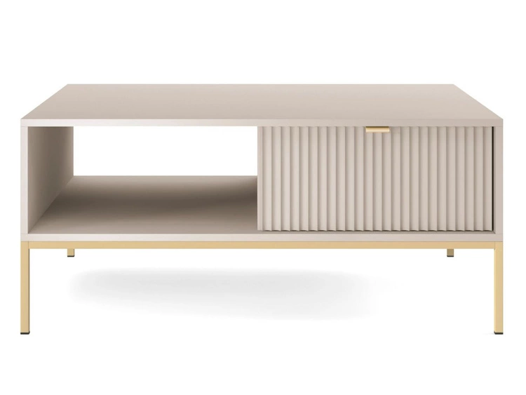 Zestaw mebli do salonu Amber Kaszmir na złotych nogach