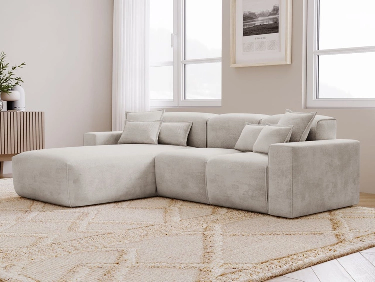 Narożnik Leni jasny szary