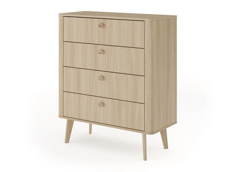 Komoda z czterema szufladami Bilancio Dąb Barista