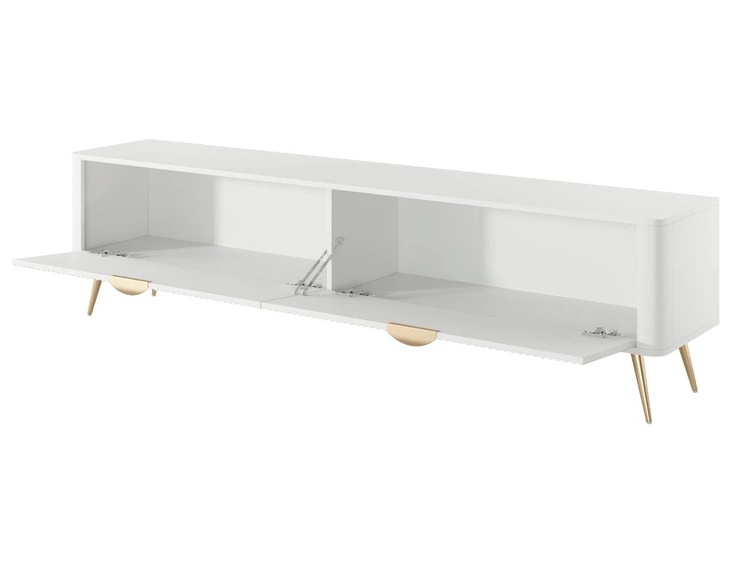 Szafka pod telewizor z drzwiczkami 200 cm Latina Biała