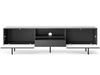 Szafka pod telewizor z szufladą i drzwiczkami Ravi Czarna
