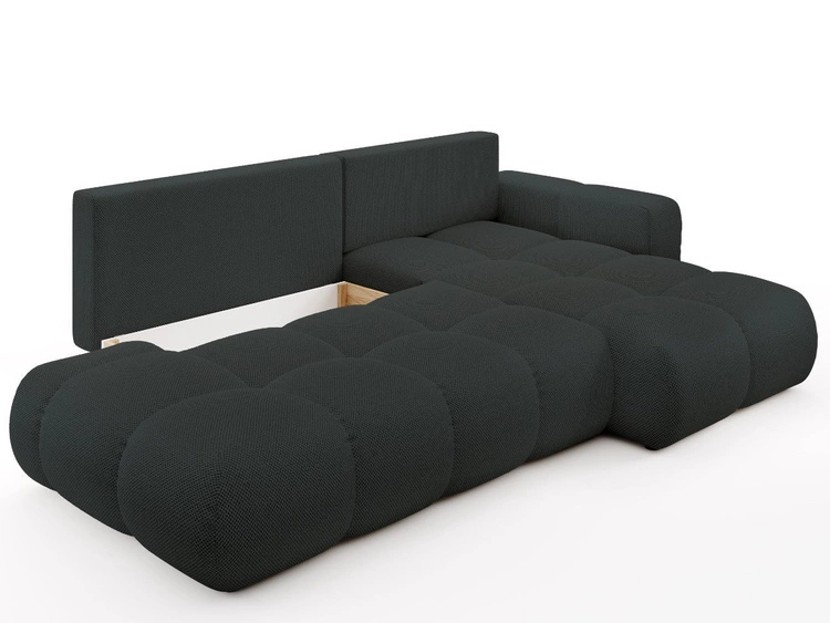 Narożnik L Prawy z funkcją spania i pojemnikiem Sile L Grafitowy