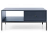 Stolik kawowy z szufladą na czarnych nóżkach Amor Granatowy