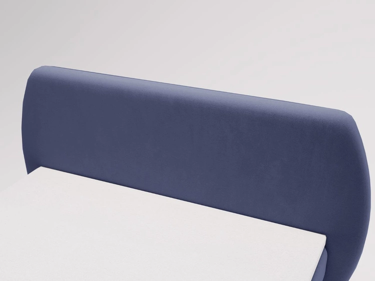 Łóżko kontynentalne z pojemnikiem na pościel 140x200 Bogota Niebieskie