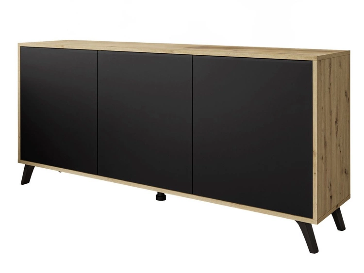 Czarny mat || Dąb Artisan