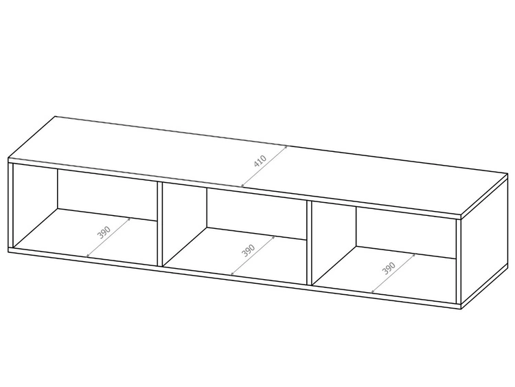 Szafka pod telewizor z drzwiczkami Kioto Biała