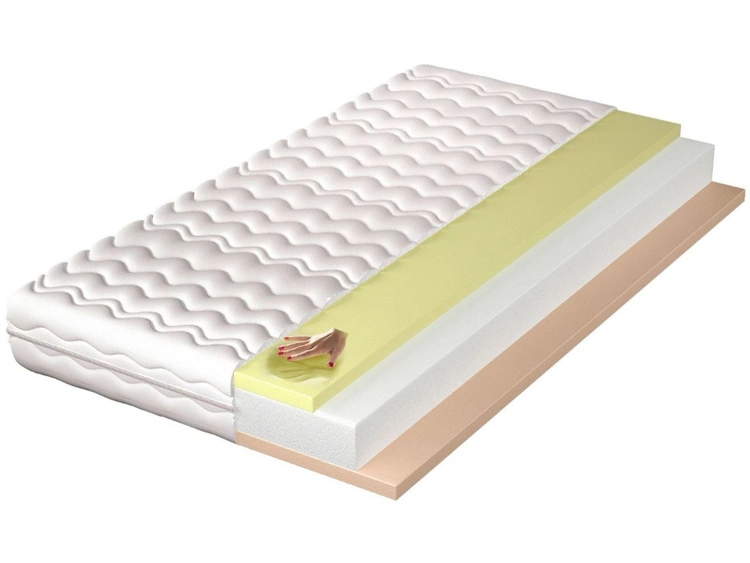 Materac piankowy z pianką termoelastyczną i wysokoelastyczną Noomi 180x200