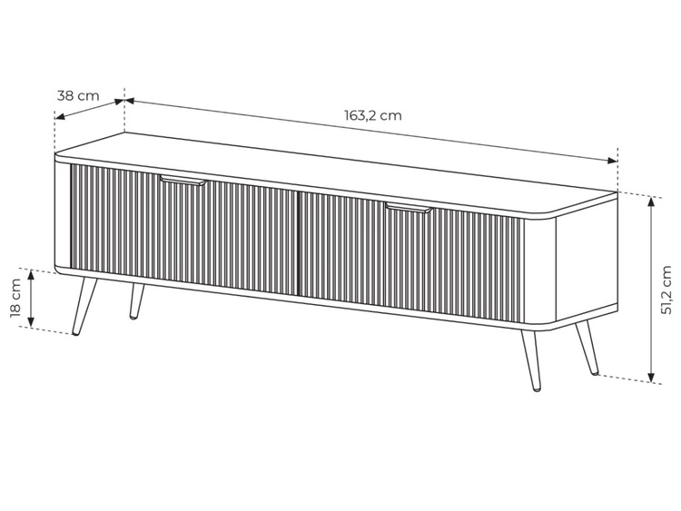 Zestaw mebli do salonu Latina Biały