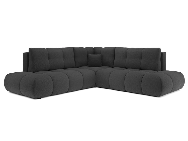 Narożnik z funkcją spania i pojemnikiem Lewy Kair Grafitowy