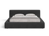 Łóżko tapicerowane z pojemnikiem i stelażem 120x200 Mali Czarne